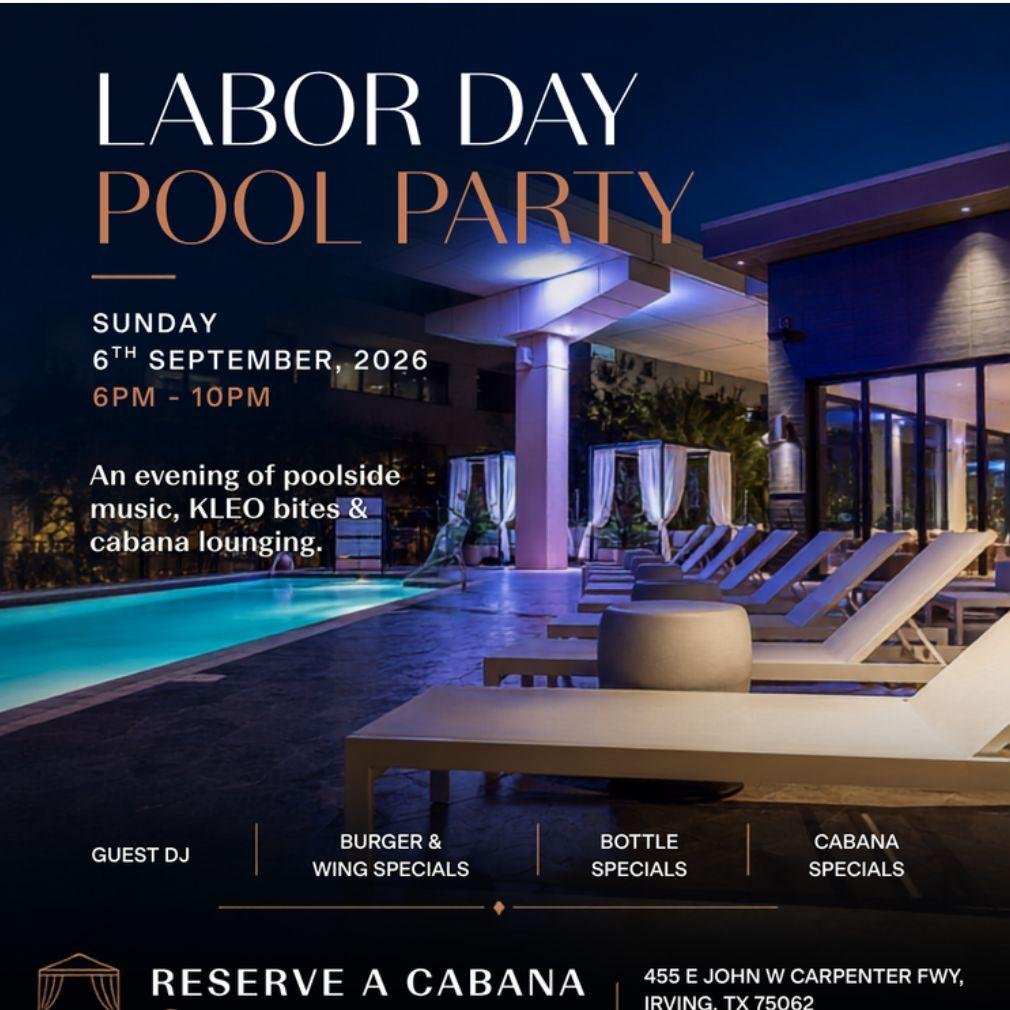 Labour Day Pool Party - 6th Sep