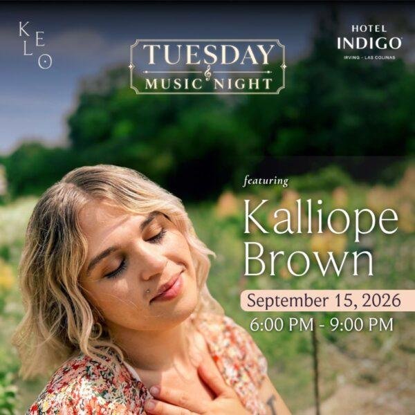 Music Night with Kalliope Brown - 15th Sep, 2026